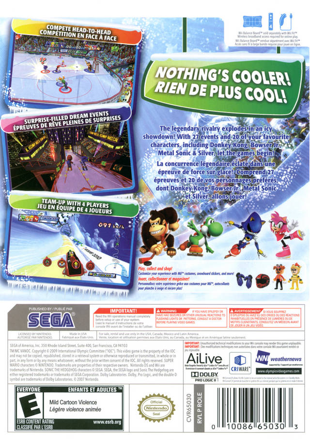 Mario And Sonic At The Olympic Winter Games Wii Iso
